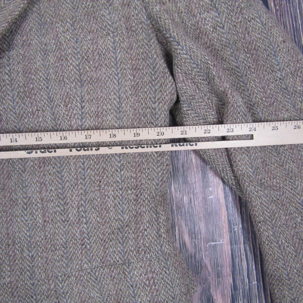 Vintage Boundary Waters Sport Coat Mens 40 Brown Wool Herringbone‎ Tweed Blazer